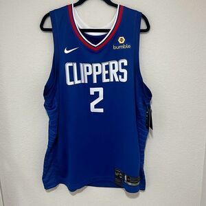 NWT Nike Mens Royal Blue Kawhi Leonard Icon‎ LA Clippers Swingman Jersey XXL